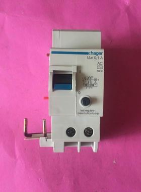 HAGER/海格 2P63A断路器电磁漏电附加器 BD263M 100mA