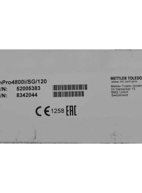 原装梅特勒托利多PH电极52005383 inpro4800i/SG/120