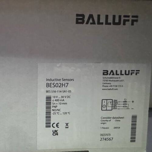 【】巴鲁夫BALLUFF BES01UW+BES Q08ZE-PSC20B-S49G 接近