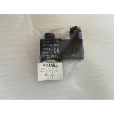 /AirTAC二位三通电磁阀3V2-06-NC 3V206NCB