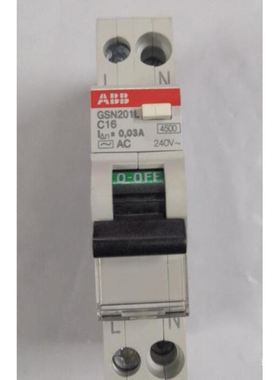 原装ABB单模数电子式剩余电流动作断路器 GSN201 L C16 AC30
