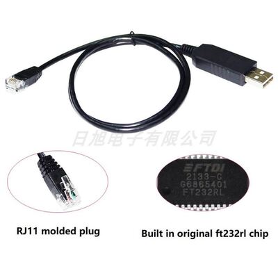FTDI USB转RJ12 Dayond大研伺服驱动器RS232串口调试线参数配