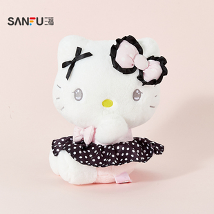 萌趣潮流毛绒玩具玩偶852738 三福三丽鸥甜酷凯蒂猫公仔12寸