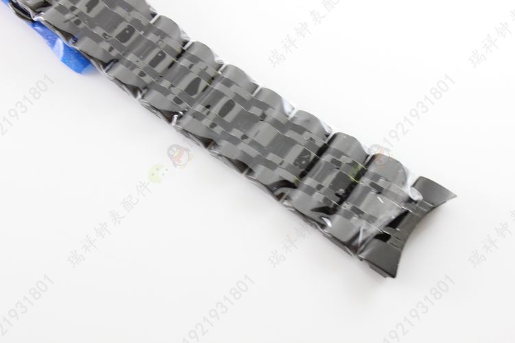 poscer宝时捷品牌手表带6605M黑色精钢男款手表带保时捷6605表带