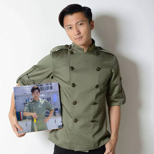 贵王者厨师工作服餐饮厨师服套装