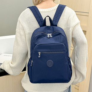 日常上班小号背包女多口袋大学生包牛津布旅行包户外防泼水双肩包