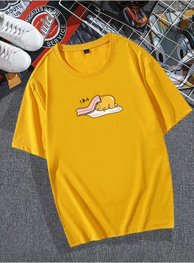 日本懒蛋蛋 蛋黄哥 蛋黄君gudetama2026年新款纯棉圆领T恤