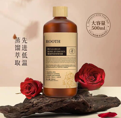 ROOTH保加利亚玫瑰纯露保湿舒缓提亮肤色水润柔滑肌肤湿敷水500ml