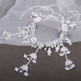 月光鱼铃仿苗银腰饰 汉服腰链铃铛流苏腰佩 唐风少女古风腰间配饰