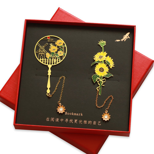 向日葵虞美人莫奈书签