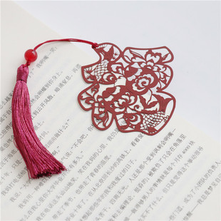 「福绿寿喜」中国风古典年年有余祝福外事赠言礼品 金属定制古风