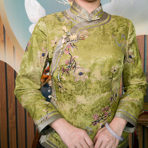 旗袍上衣女夹棉加厚小棉袄