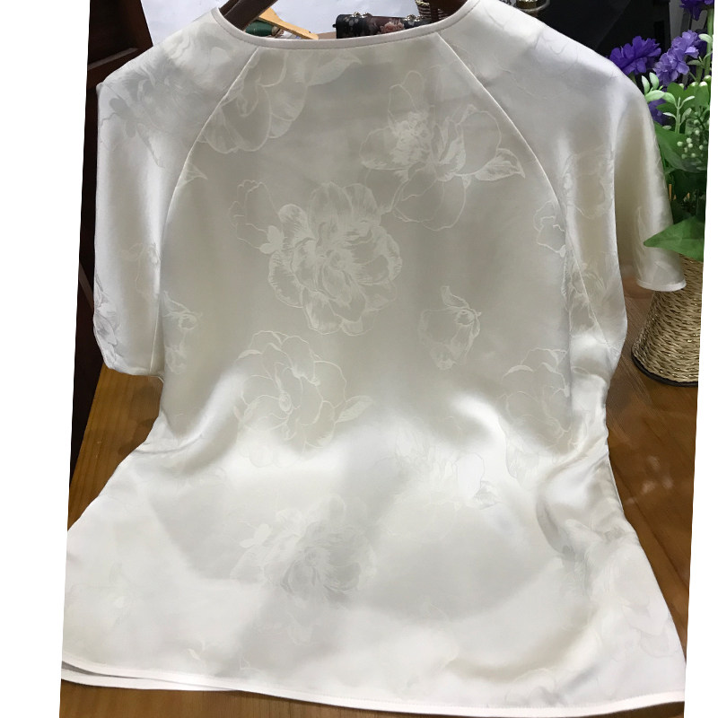 CHINESE CLASSIC TANG COSTUME TOP YUAN RU ACETATE NEW CHINESE TEMPERAMENT IMPROVED ROUND NECK FASHION CHINESE STYLE WOMENS SUMMER