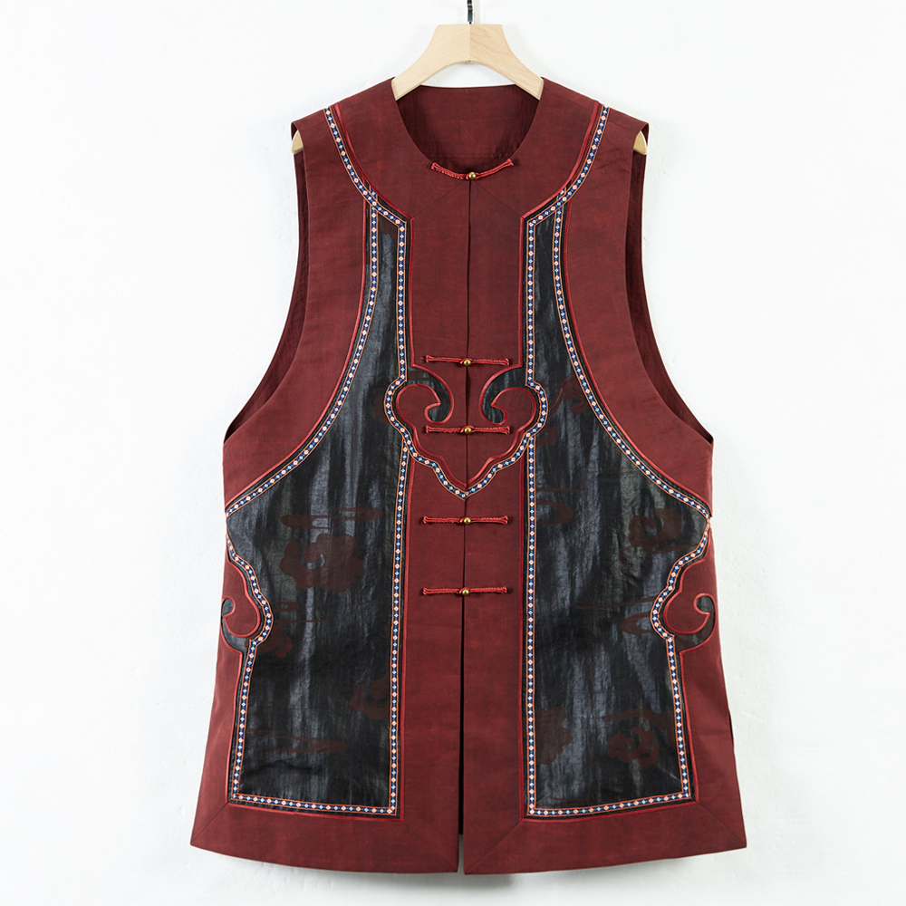 华族经典小香风马甲香云纱新中式国风高端重工如意背心外穿250725