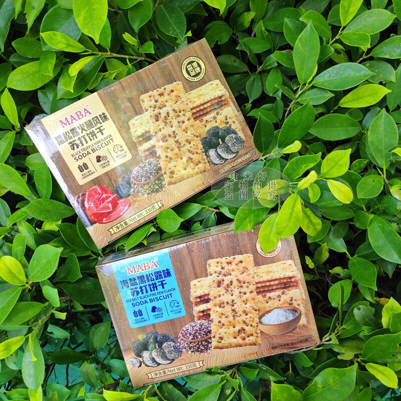 包邮 MABA松茸番茄味苏打饼干酥脆办公室小零食发酵饼干独立包装
