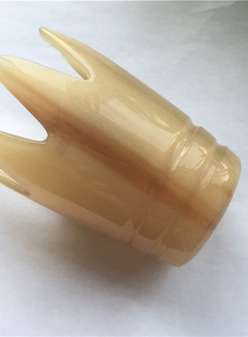 微瑕特价角艺轩天然白牦牛角洗头梳宽齿点穴按摩头皮推胆经静电纯