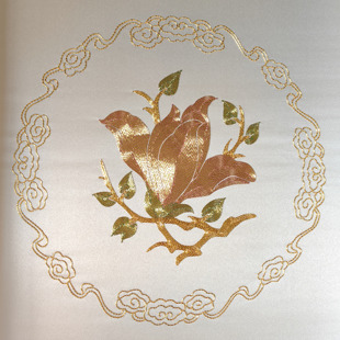 盘金绣DIY材料包苏绣手绣套件祥云纹花朵系列装饰画抱枕套初学