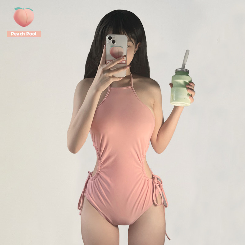 日系可爱少女甜美性能连体泳衣女