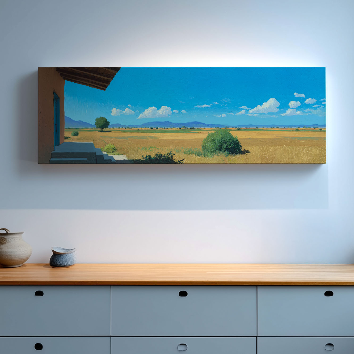 布纸有爱清新治愈系风景装饰画