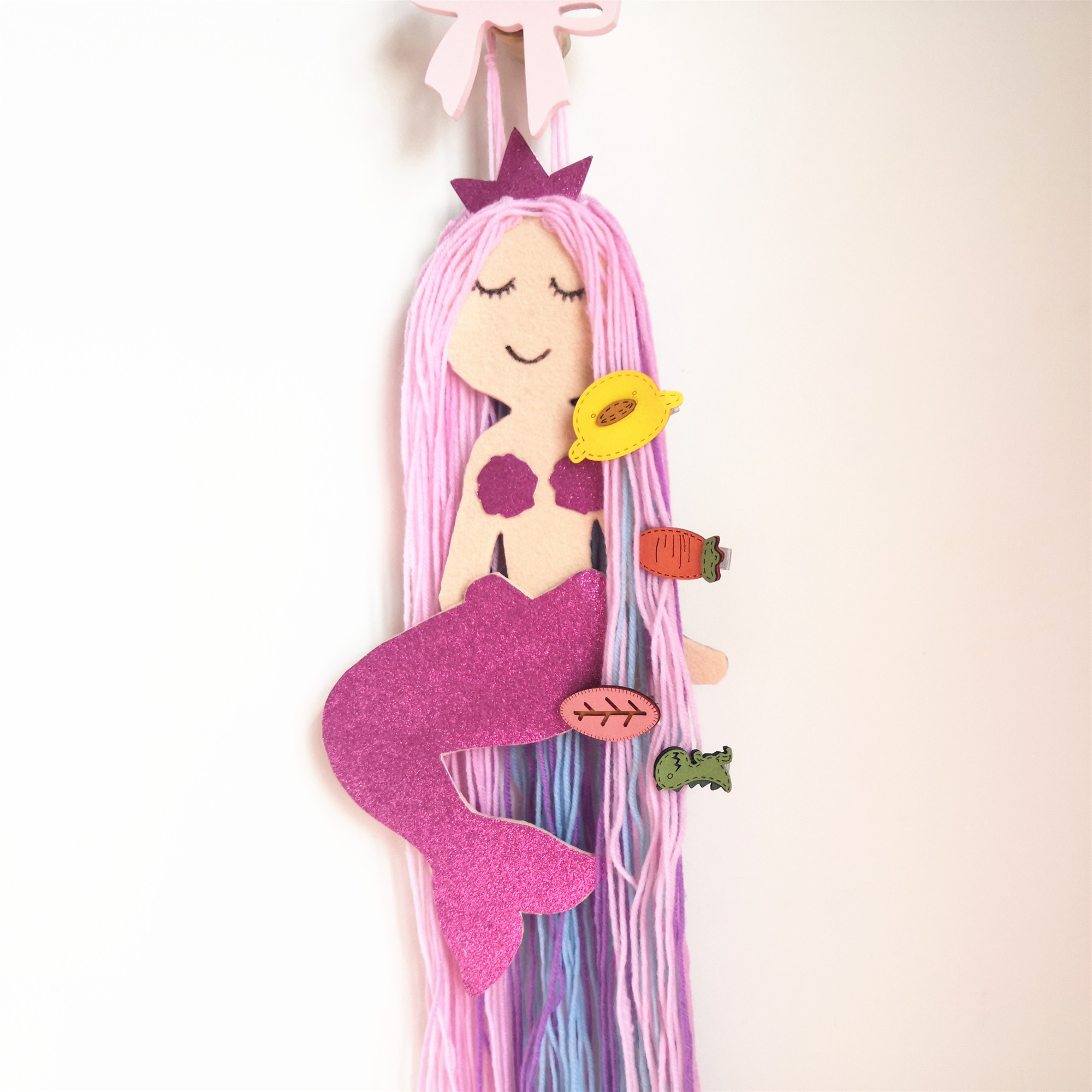 可爱发夹展示架小美人鱼