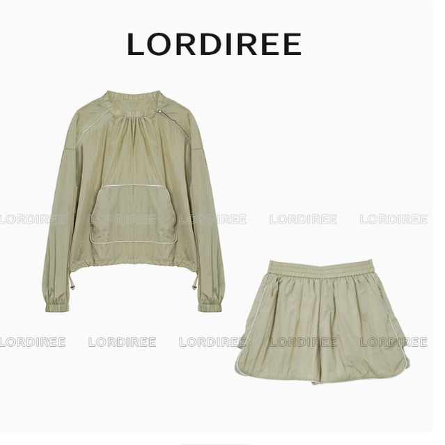 L23041701速干套头短裤休闲两件套套装