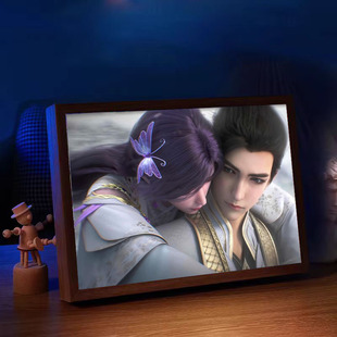 荒天帝云曦灯光画完美世界石昊周边小夜灯发光手办动漫灯画摆件