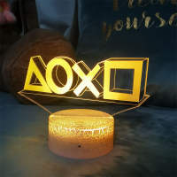 PS5 icon gaming light, game controller, night light, computer desktop, case, decorative item, ambient light, gift thumbnail 8