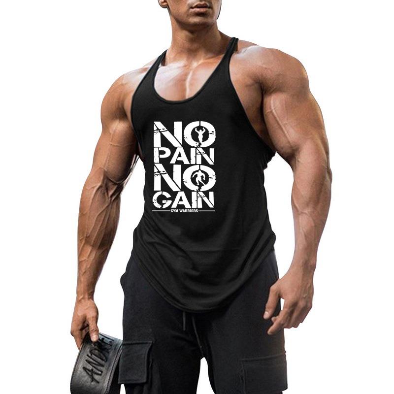 Gym Fashion Workout Man Undershirt Clothing Tank Top Mens Bo 男装 T恤 原图主图