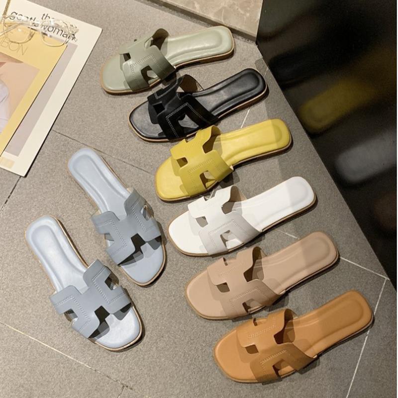 beach Slippers women fashion wear flat sandals lady 沙滩鞋43
