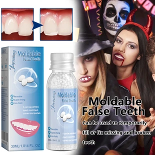 Mouldable dental adhesive film and make-up denture repair te