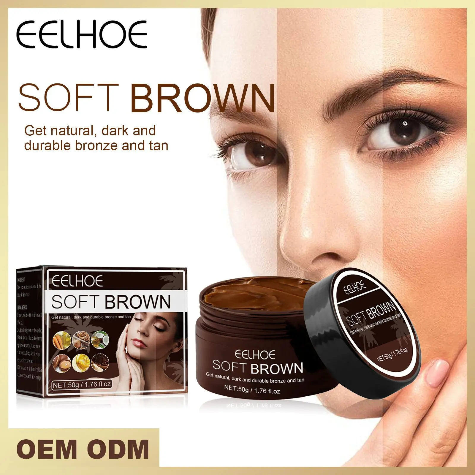 Tanning Cream Sunless Natural Bronze Tan Skin Tanning Cream