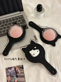 可爱小耳朵Kt按摩气垫梳高颜值便携气囊梳字防静电女士梳子家用