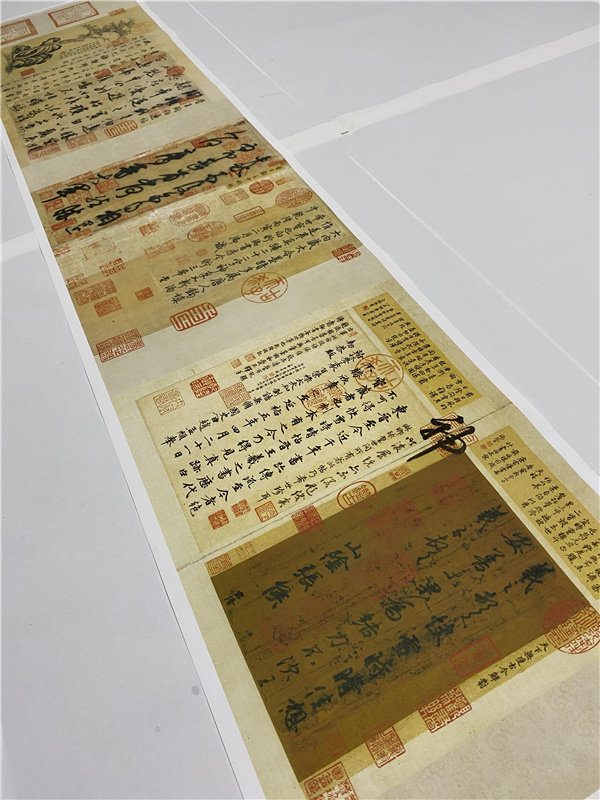 三希堂王羲献之珣快雪时晴中秋伯远帖超清微喷复制品行书字帖书法