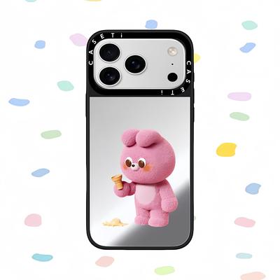 港韩CASETI Bonnie可爱粉色兔子适用苹果17promax壳/iphone16promax/15pro/14plus/13p/12p套case的tify