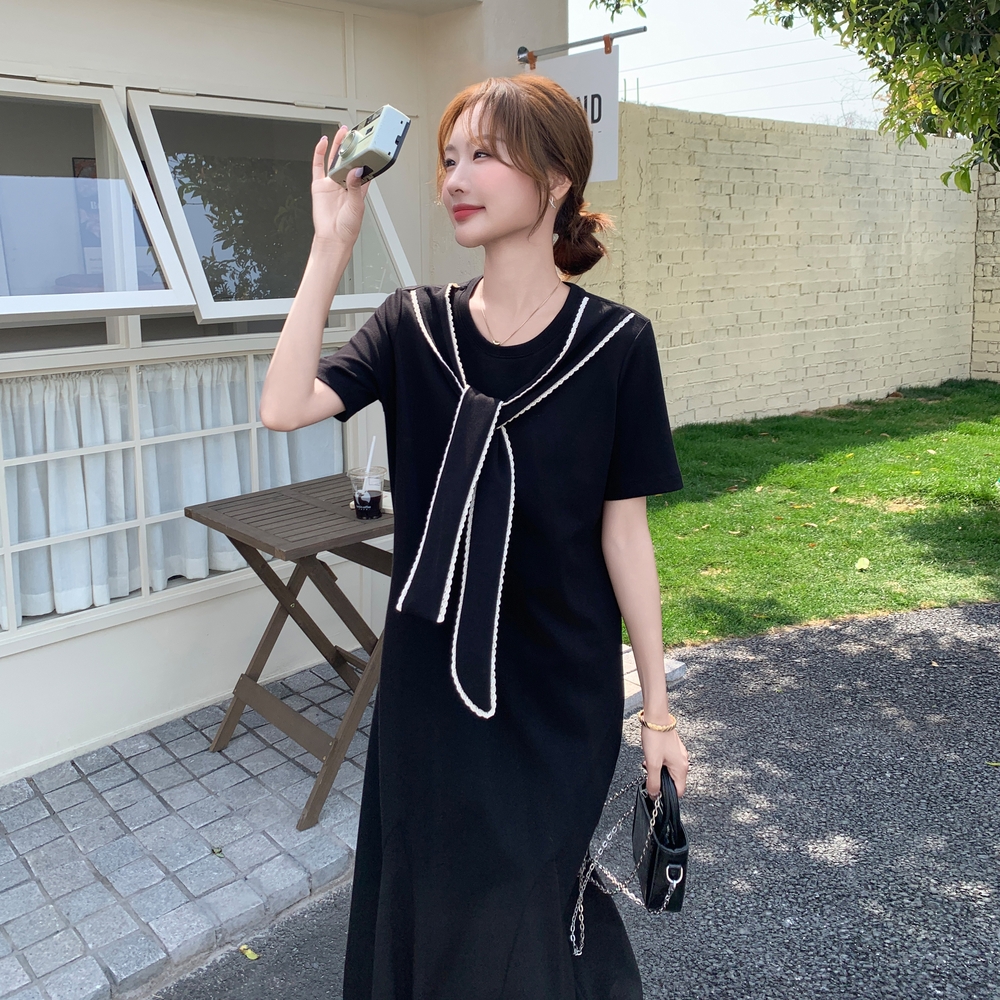 2025全新现货165针织花边POLO衫连衣裙117P120K178，女装衬衫，浙宝165
