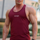 YOUNGLA新款 上衣休闲透气弹力肌肉巨人撸铁背心 跑步运动健身无袖