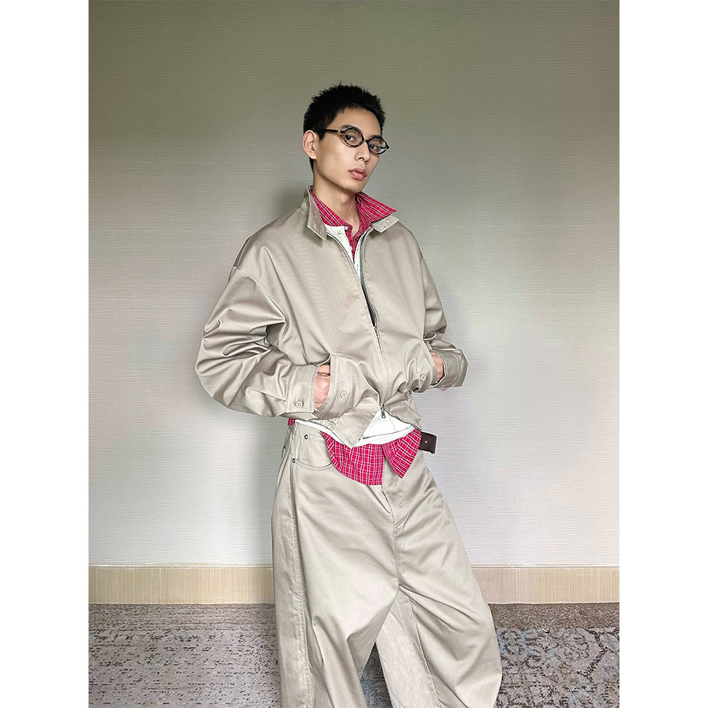 老干部休闲常青夹克外套TRENDYWU