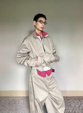 TRENDYWU 哈林顿“常青”复合棉挺阔休闲英伦老干部复古夹克外套