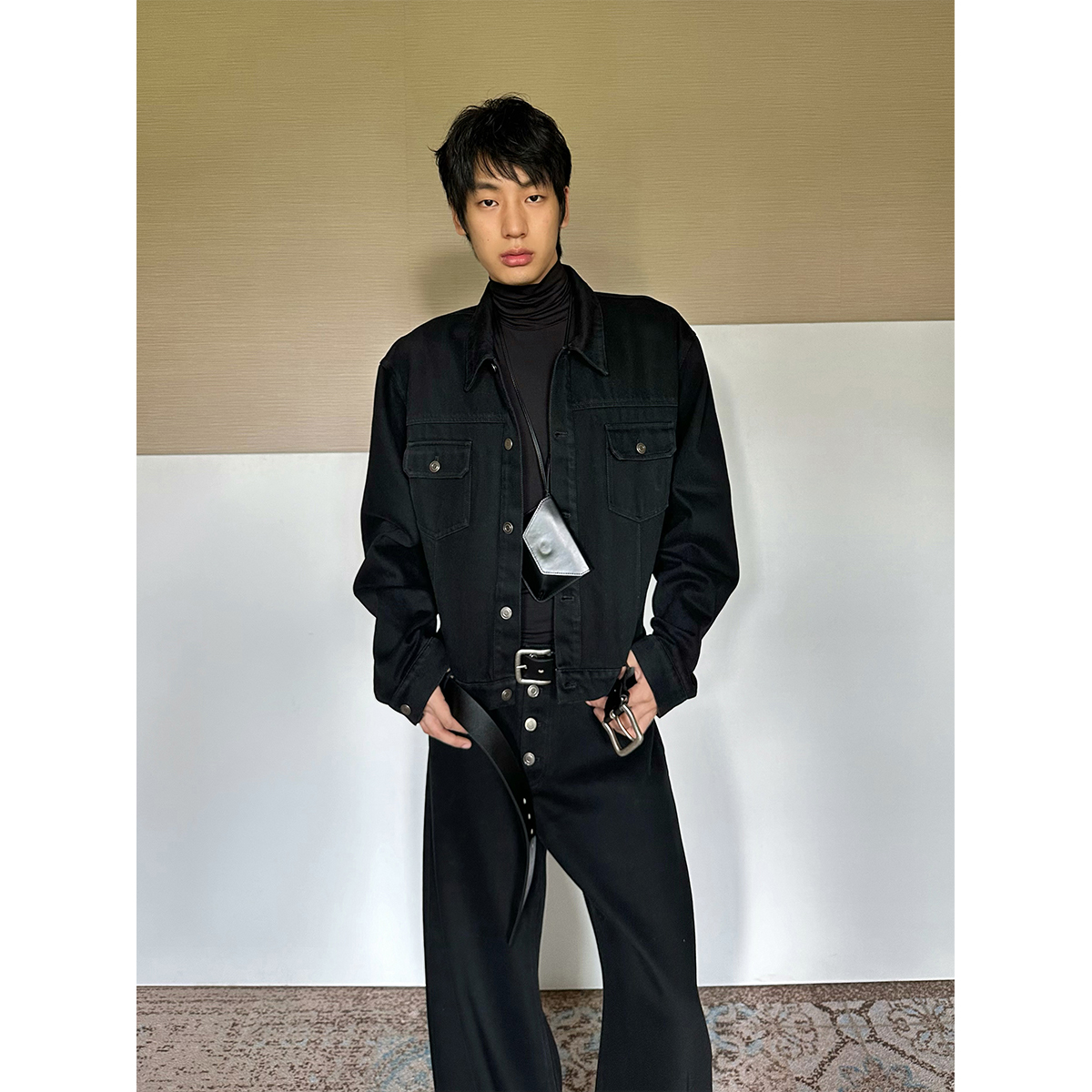 经典朋克水洗廓形百搭牛仔外套