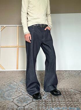 TRENDYWU 主推百搭“常青”微弯刀版cleanfit阔腿堆叠原色牛仔裤