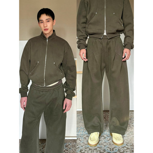 TRENDYWU加绒400克棉卫衣套装