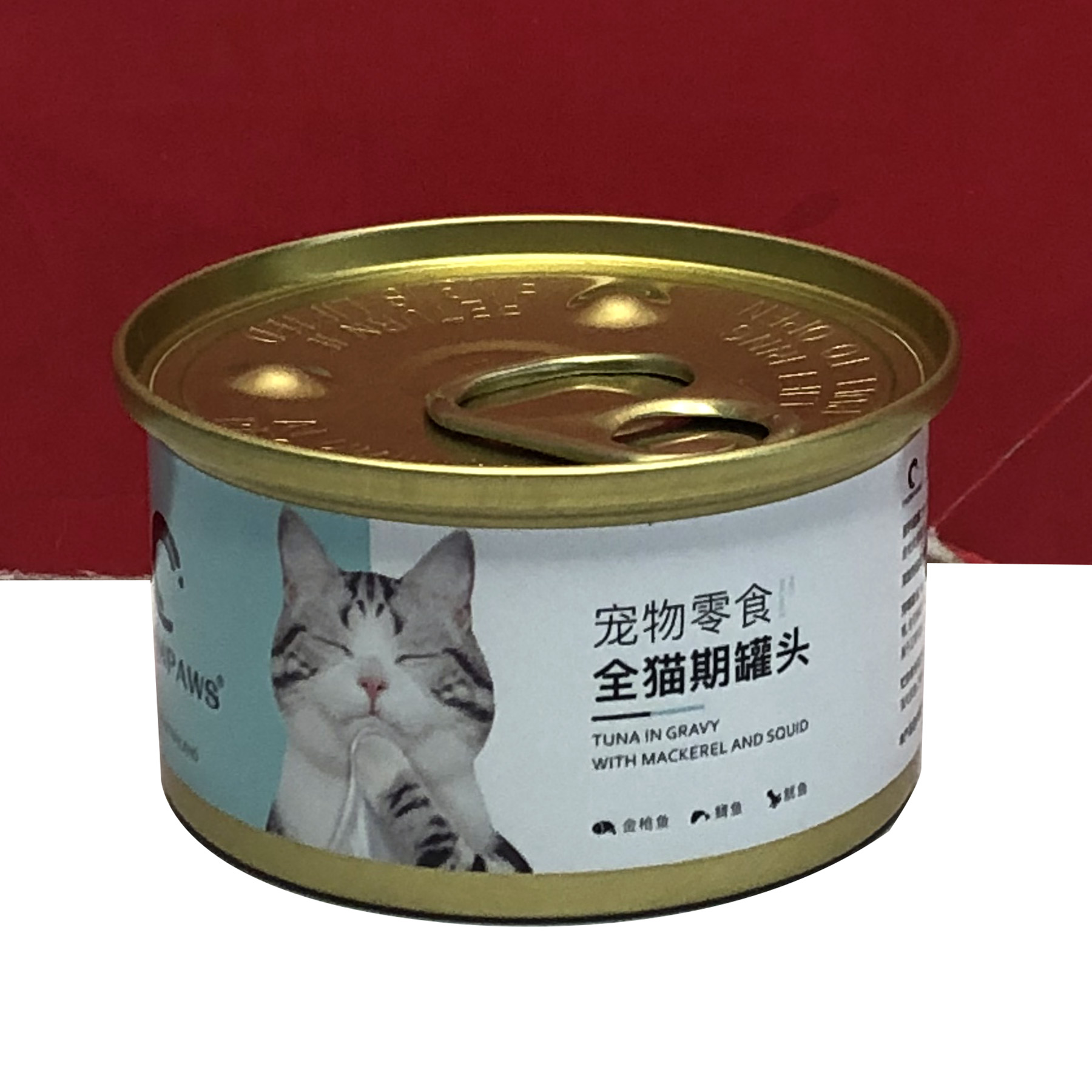 猫粮 泰国进口宠物零食全猫期罐头80g金枪鱼+鲭鱼+鱿鱼已过期