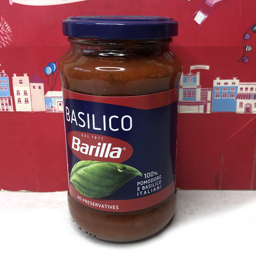 临期 意大利进口百味来罗勒风味番茄意面调味酱400g美味家用西餐