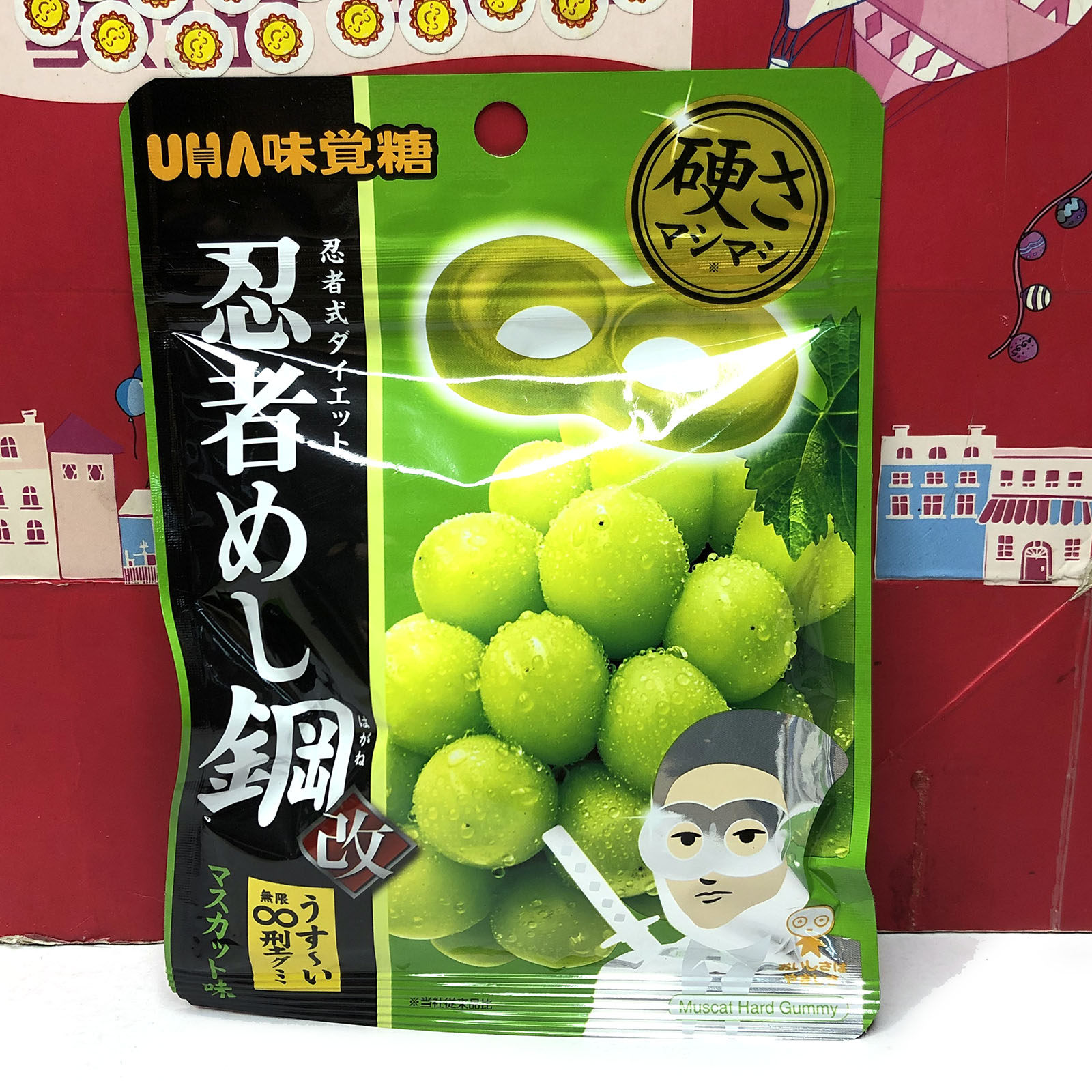 临期 日本进口味觉糖忍者葡萄味软糖45g网红休闲零食凝胶糖果