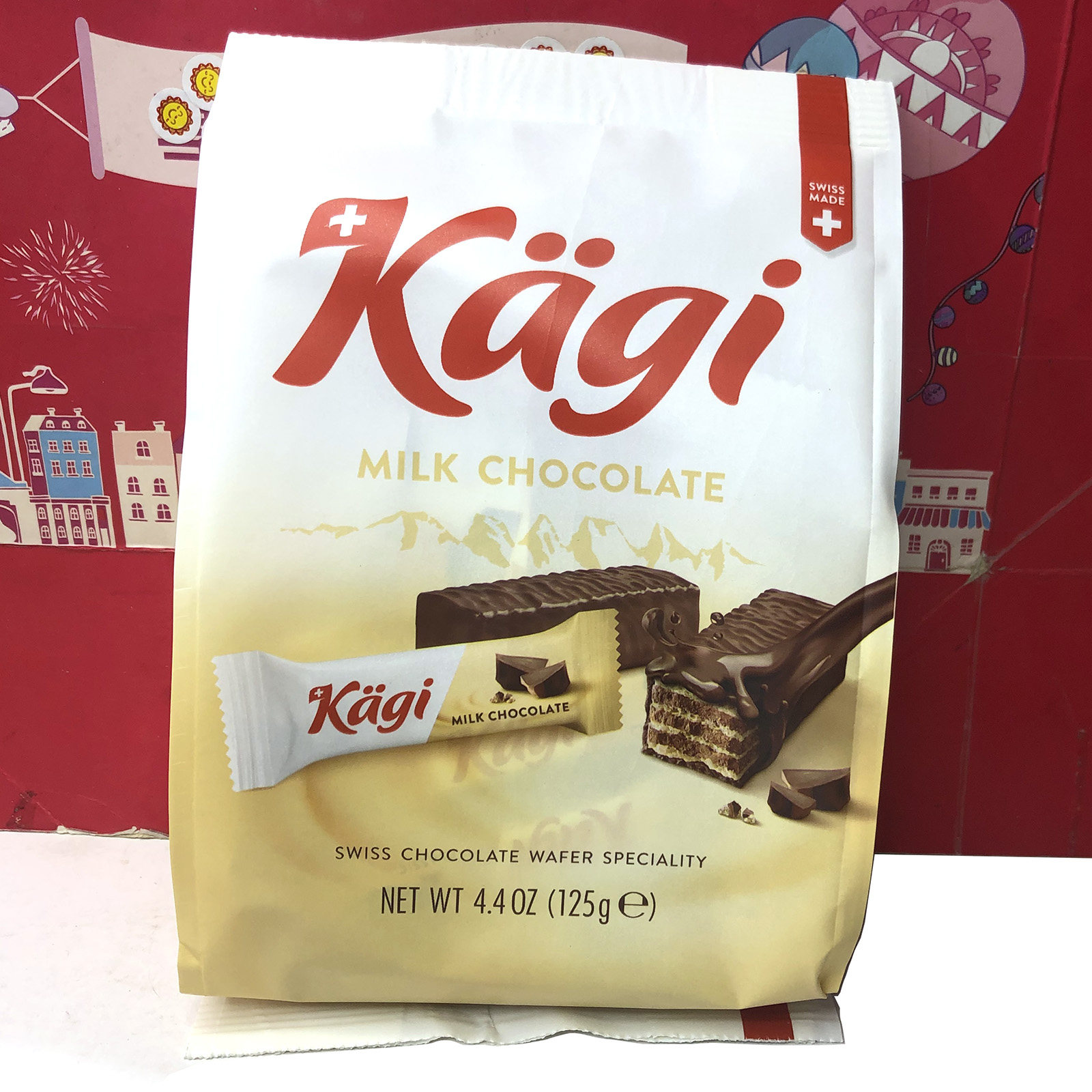 临期 瑞士进口瑞士卡奇迷你牛奶巧克力威化饼干125g休闲零食小吃