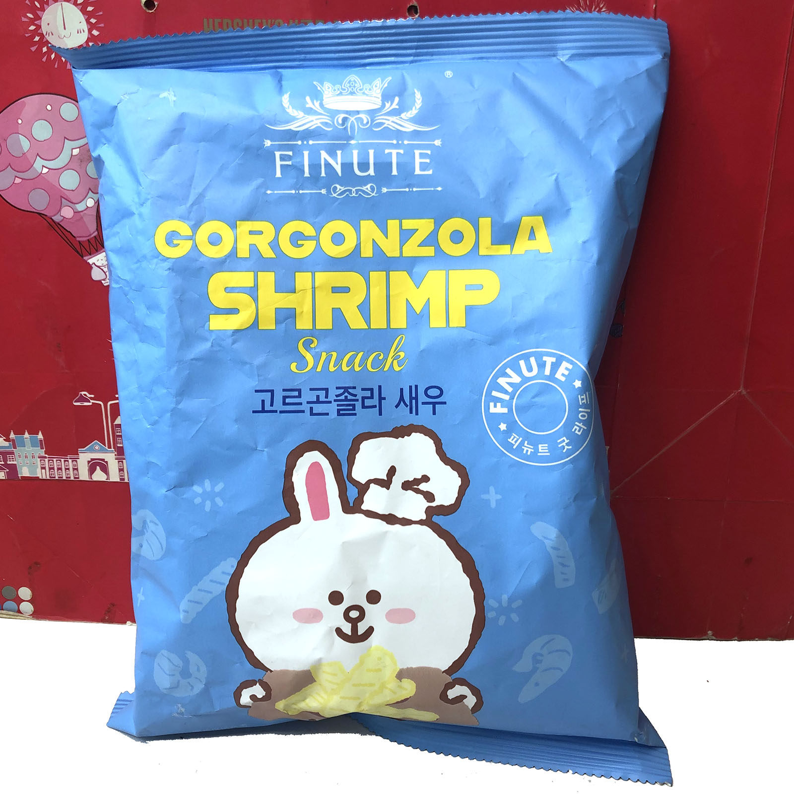 临期特价 韩国进口干酪味虾条72g袋装膨化食品休闲零食小吃