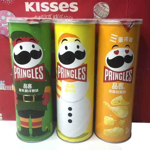 临期 有瘪罐 品客酸乳酪洋葱味/原味/奶酪味薯片110g休闲零食小吃