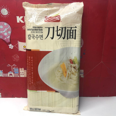 临期特价 韩国进口亚洲妈妈刀切面挂面500g袋装 方便速食煮面细面