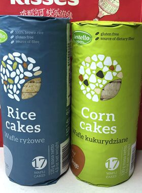 临期 波兰进口甘齿记谷物圆饼100g糙米饼健身休闲膨化零食