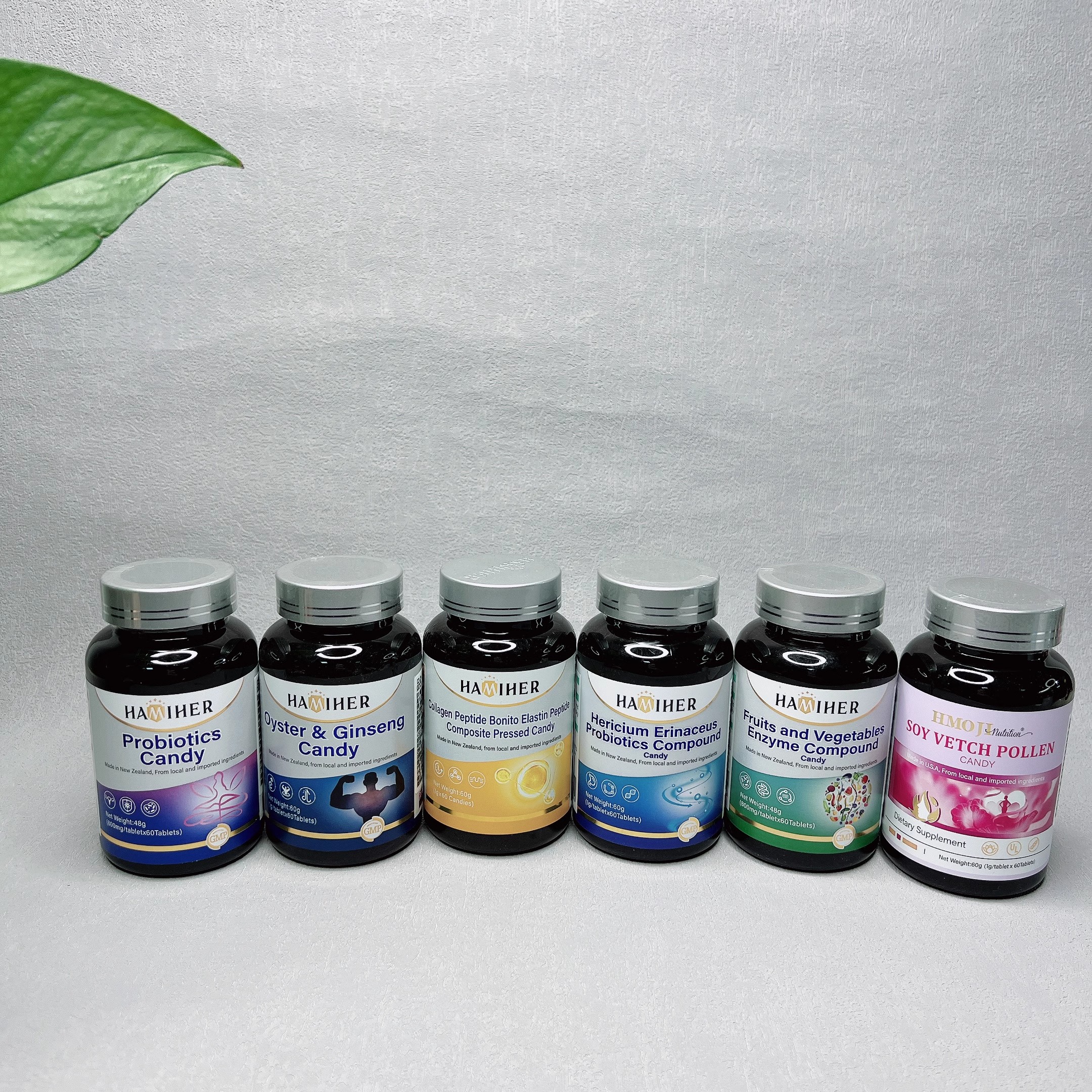 临期 新西兰进口 哈米赫牡蛎人参玛咖猴头菇益生菌果蔬酵素糖果